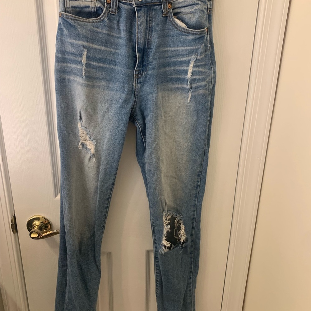 Distressed Blue Women's Jeans